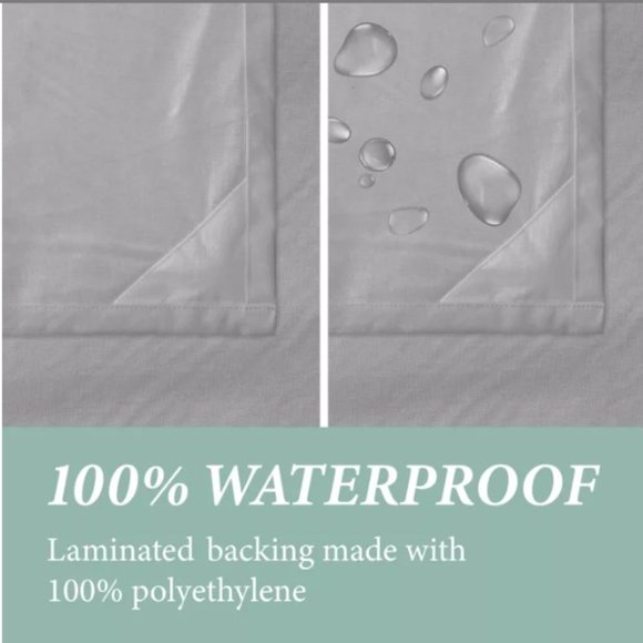 Haven 54" X 78" Stall Recycled Cotton Waterproof Shower Curtain Liner in Grey - Picture 2 of 7